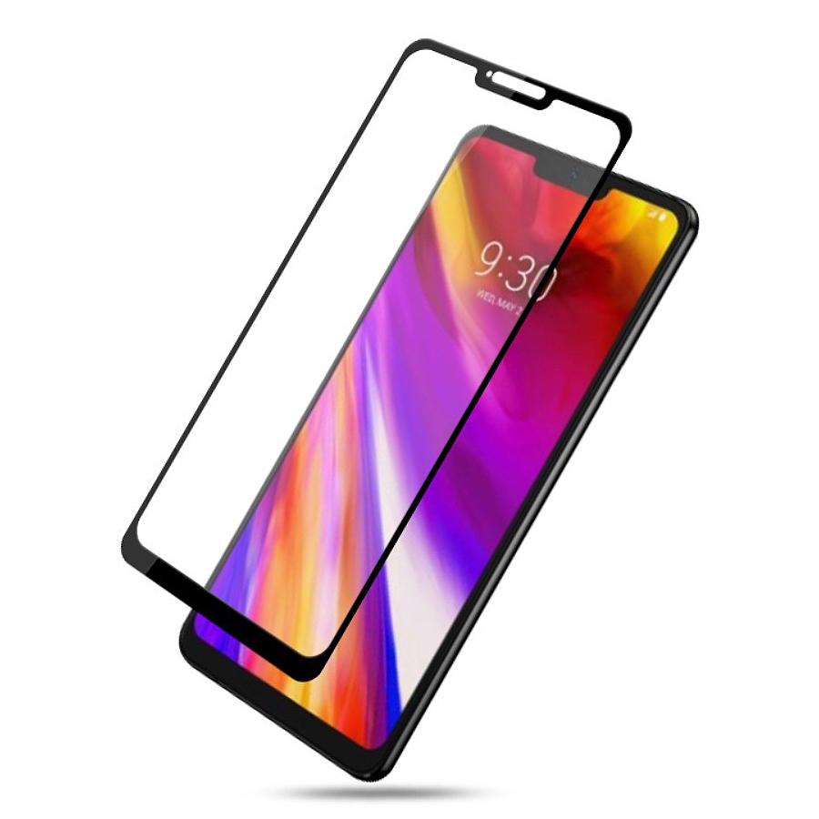 Full Tempered Glass Screen Protector for LG G7 ThinQ (Black)